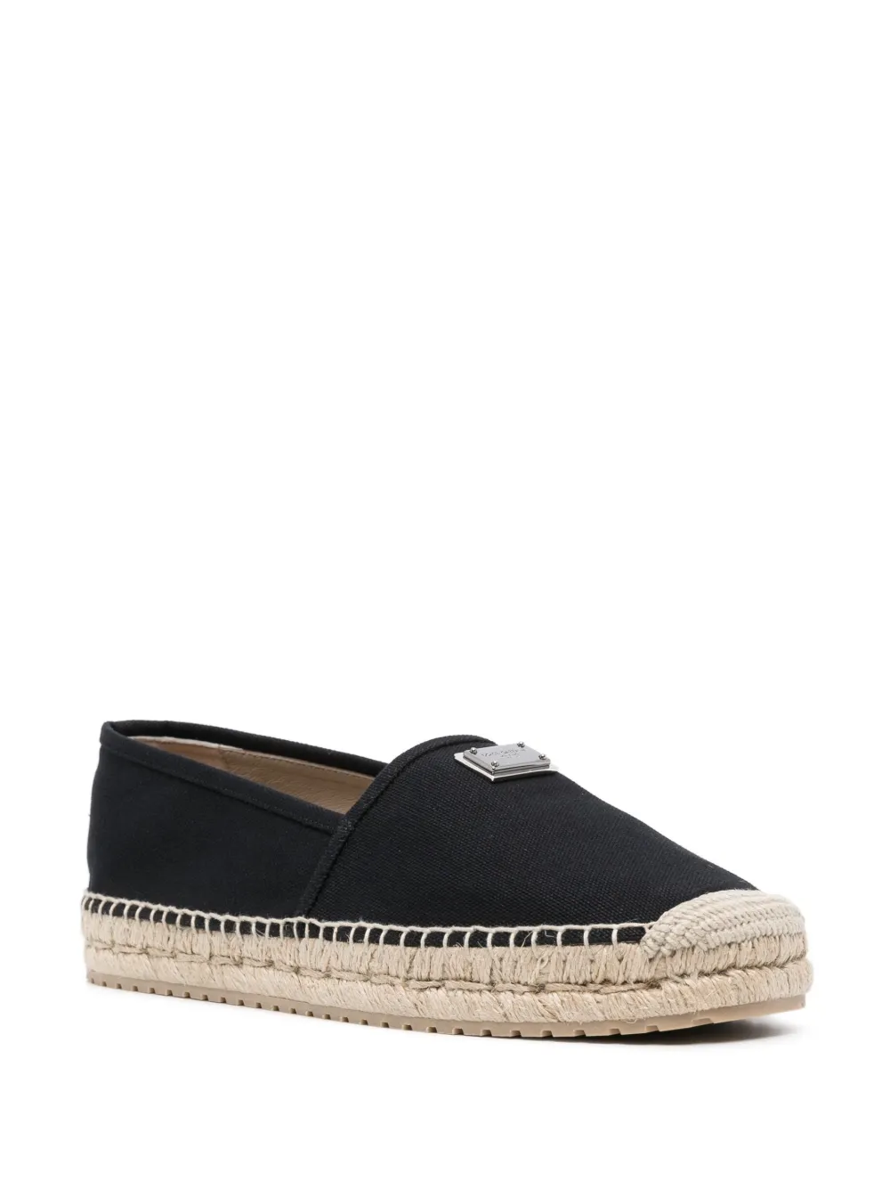 Dolce & Gabbana Espadrilles met logopatch - Zwart