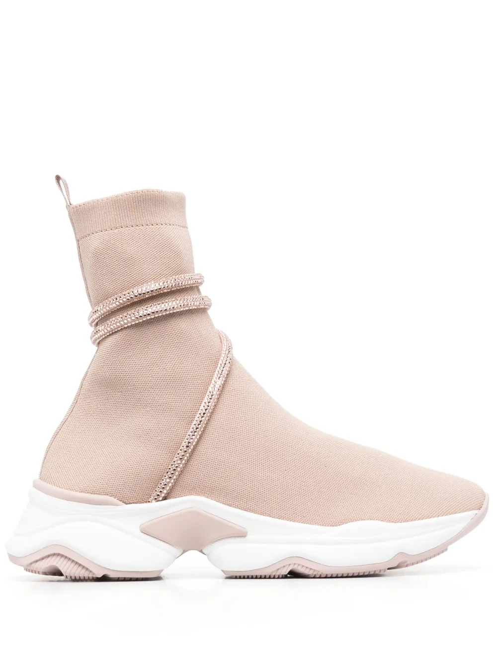 Sock sneakers beige on sale