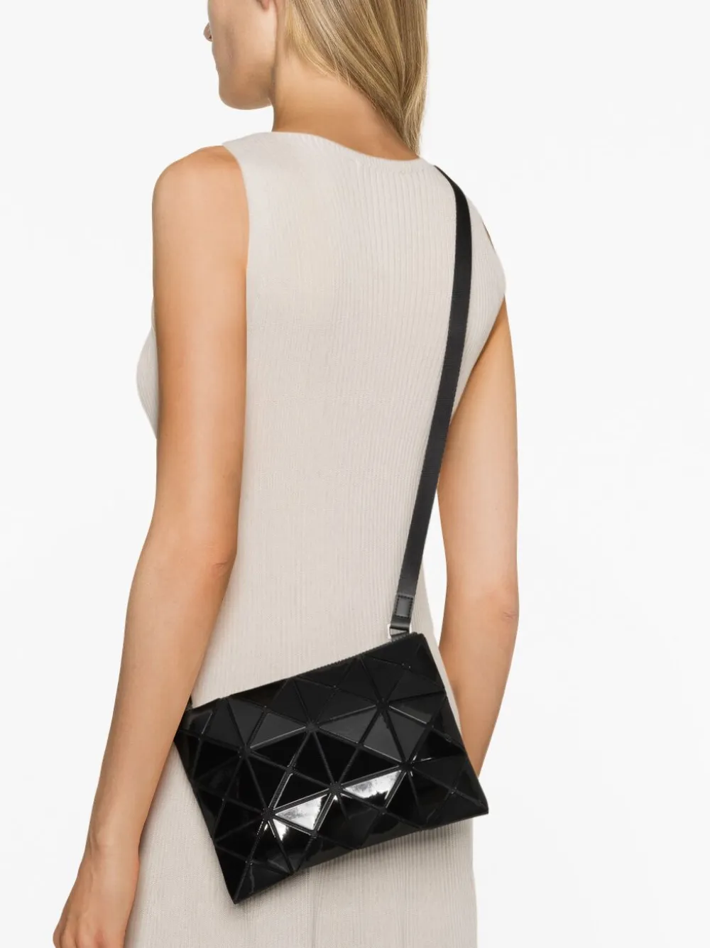 Bao Bao Issey Miyake Lucent Panelled Crossbody Bag In Schwarz