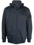 Stone Island Compass-logo zip-up windbreaker - Blue