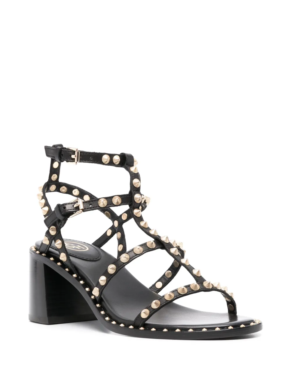 Ash Sandalen verfraaid met studs - Zwart