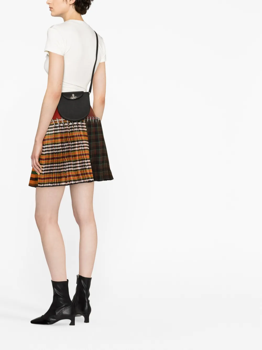 Vivienne Westwood Crossbodytas met logoplakkaat - Zwart