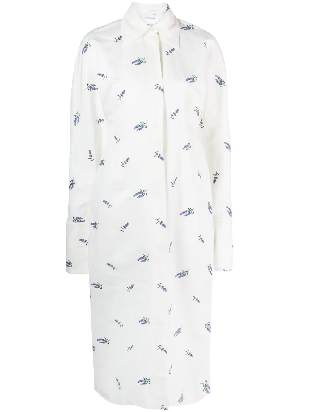 Sportmax Blousejurk met bloemenprint Beige