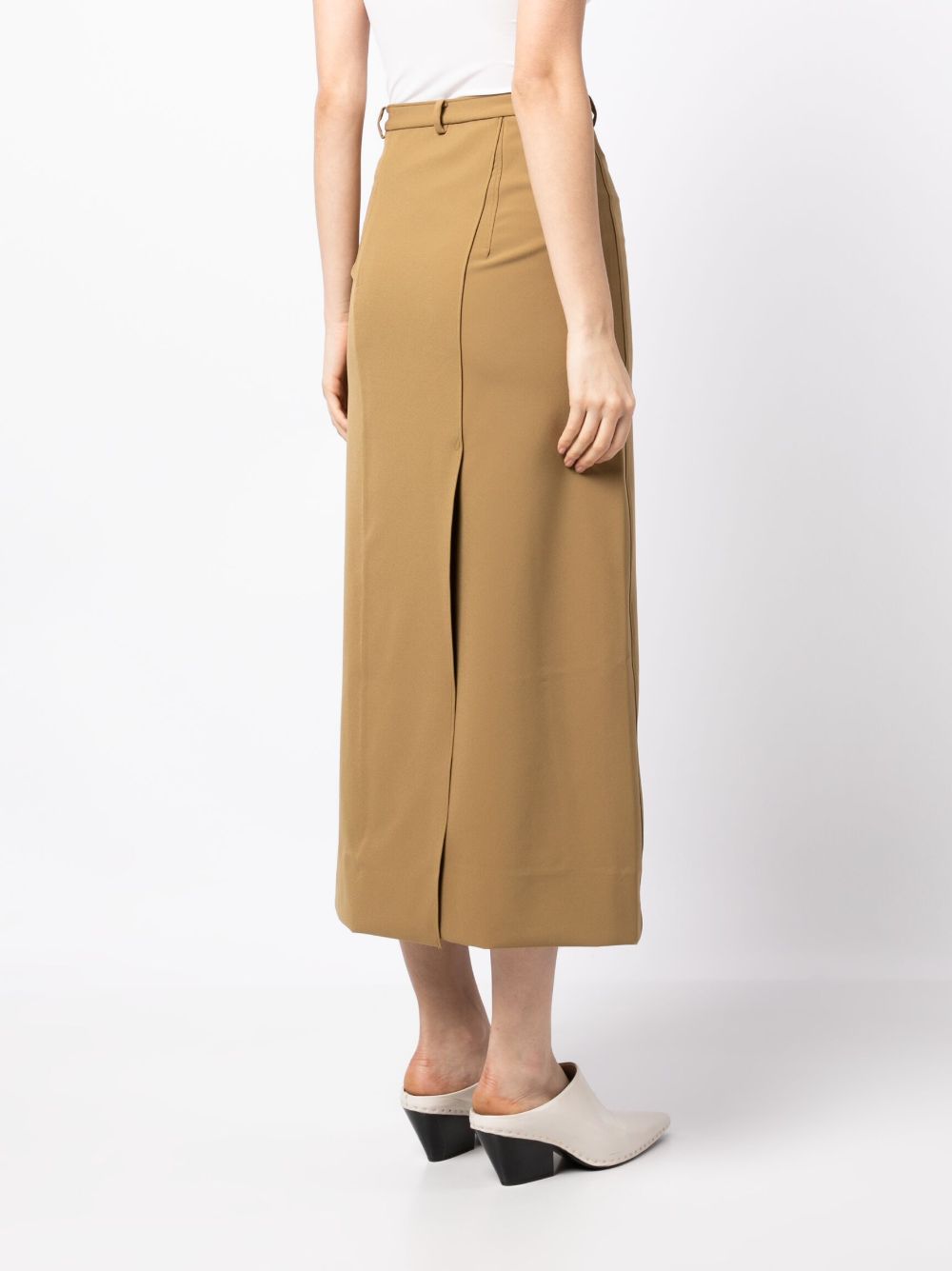 Shop Jnby Straight-design Skirt In Braun