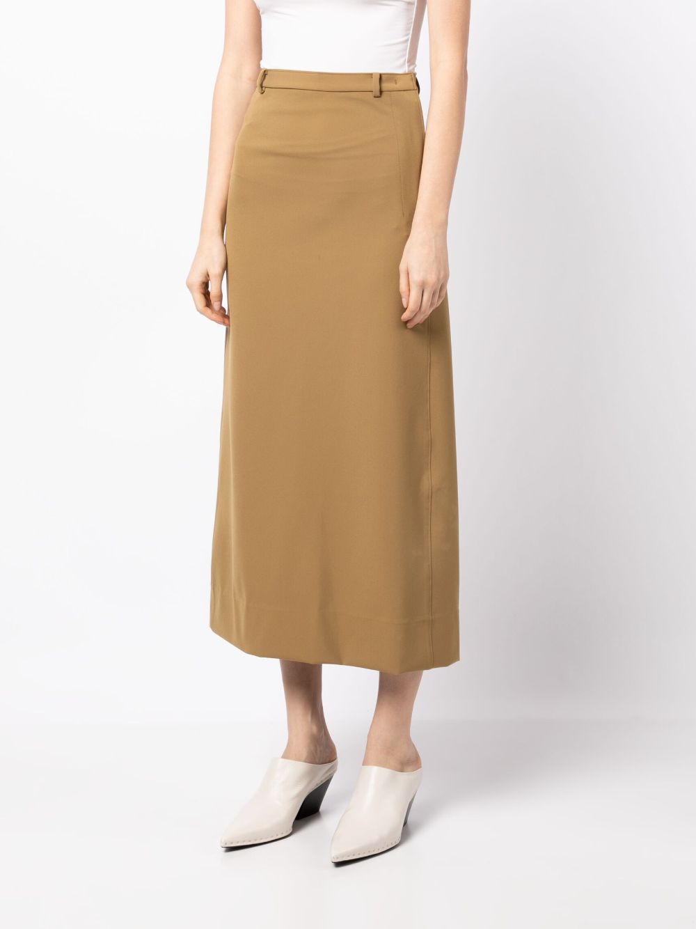 Shop Jnby Straight-design Skirt In Braun