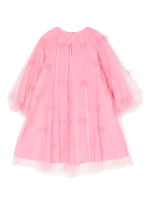 heart-motif tulle dress