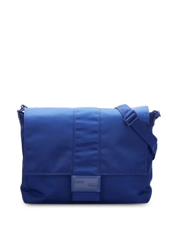 Fendi Pre-Owned モノグラム ロック ショルダーバッグ | ブルー