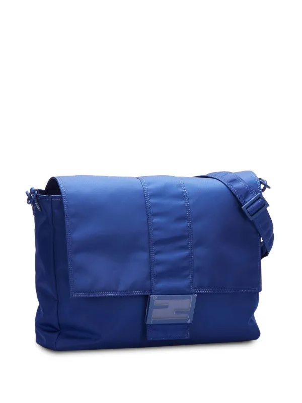 Fendi Pre-Owned モノグラム ロック ショルダーバッグ | ブルー