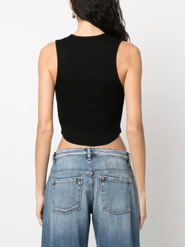 AGOLDE Sleeveless Tank Top | Black | FARFETCH CA