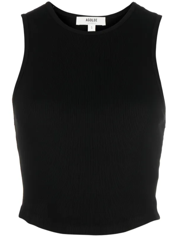 AGOLDE Sleeveless Tank Top | Black | FARFETCH ZA