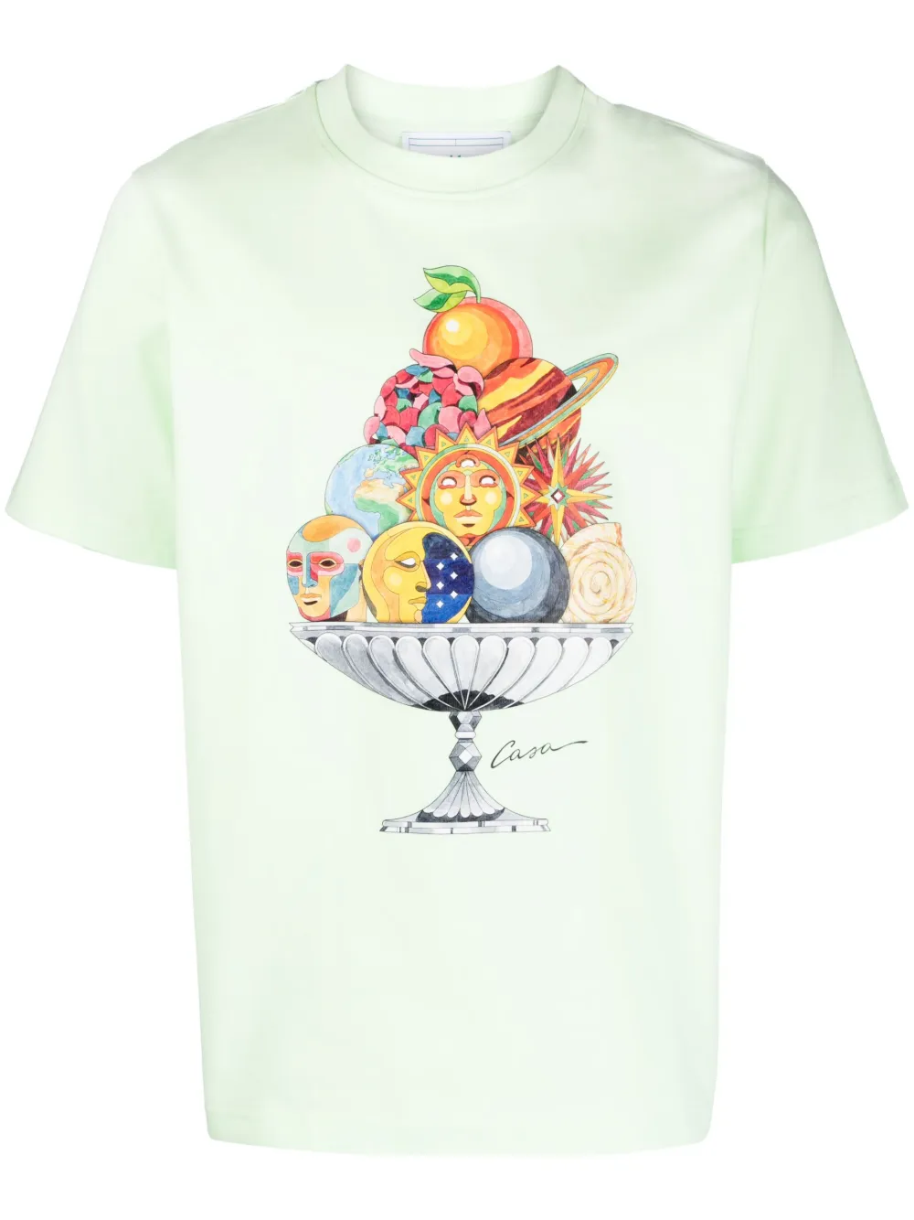 Casablanca Celestial Pyramid Printed T-shirt In Grün