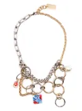 Marni charm-detail chain necklace - Multicolour