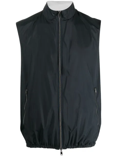 Herno high-neck zip-fastening gilet
