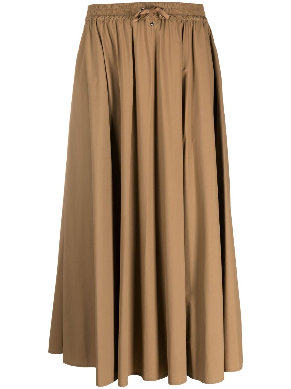 Shop Herno Mid-length Flared Skirt In Braun