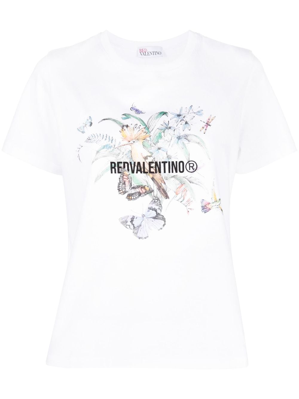 詰替え RED VALENTINO フラワーロゴ Tシャツ - Tシャツ(半袖/袖なし)