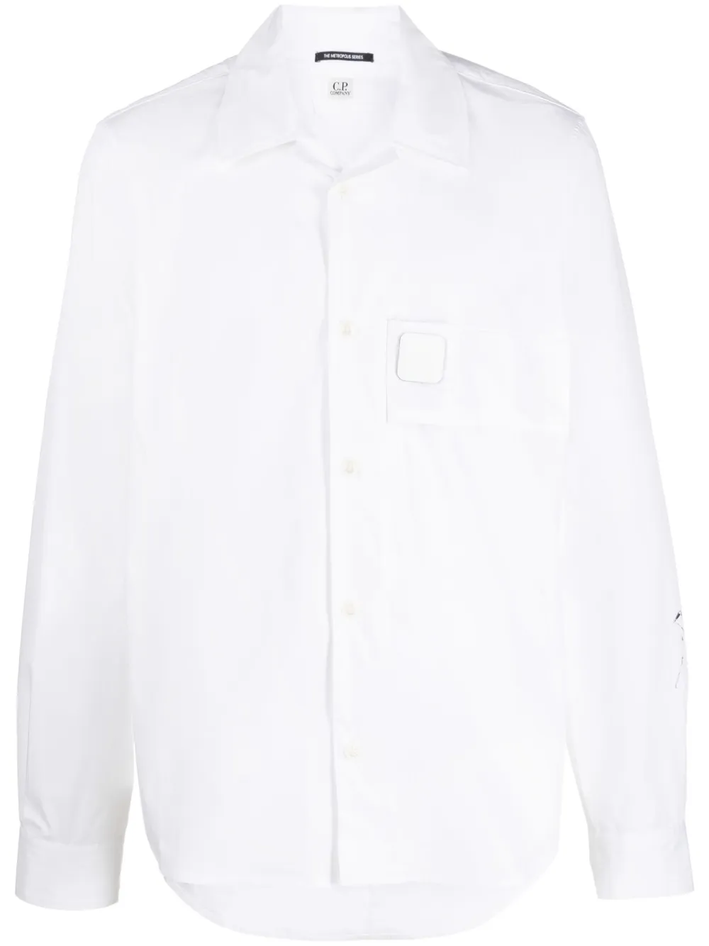 C.P. Company long-sleeved cotton shirt - White