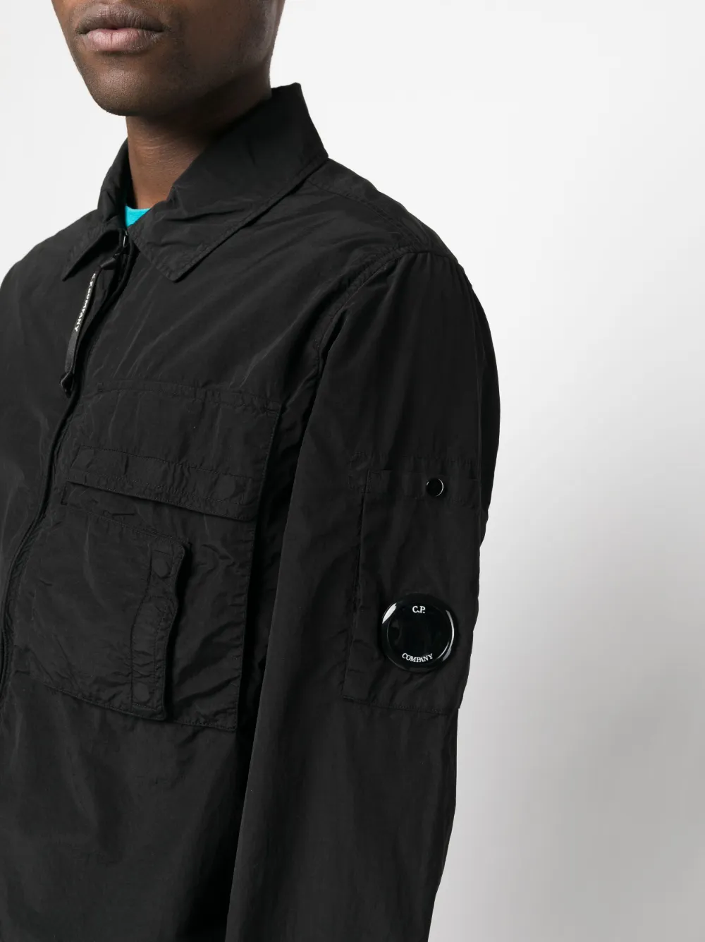 Cp company outlet overshirt black