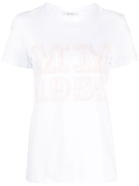 Max Mara logo-print short-sleeve cotton T-shirt