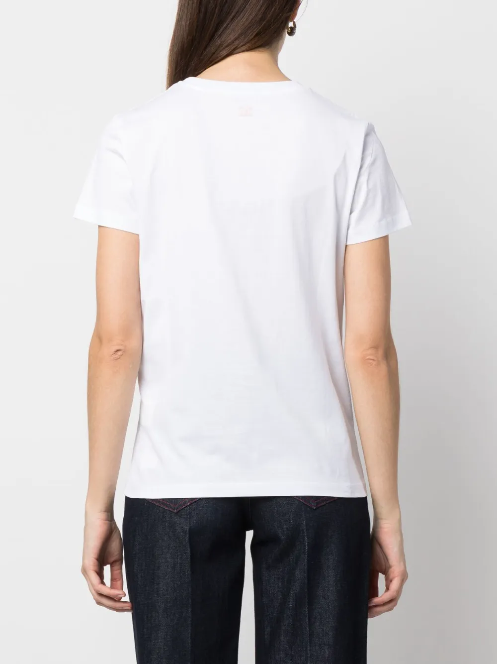 Max Mara T-shirt met logoprint Wit