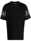 Vision Of Super flame-print cotton T-shirt - Black