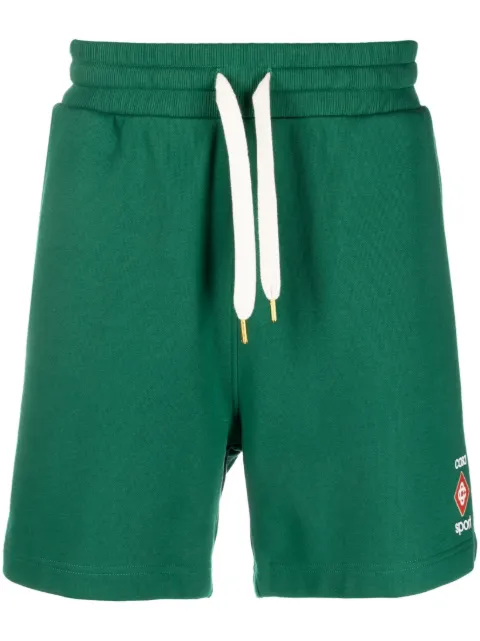Casablanca logo-print drawstring track shorts