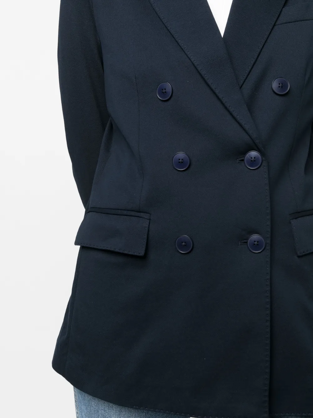 Circolo 1901 Double-breasted Button Blazer In Blau