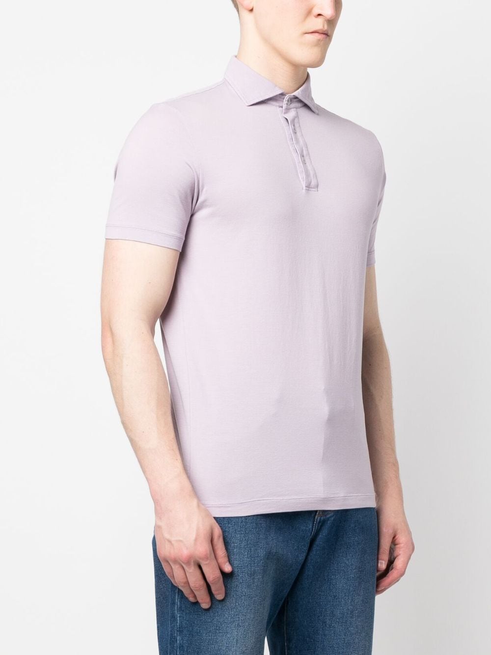 Shop Altea Short-sleeve Polo Shirt In Purple