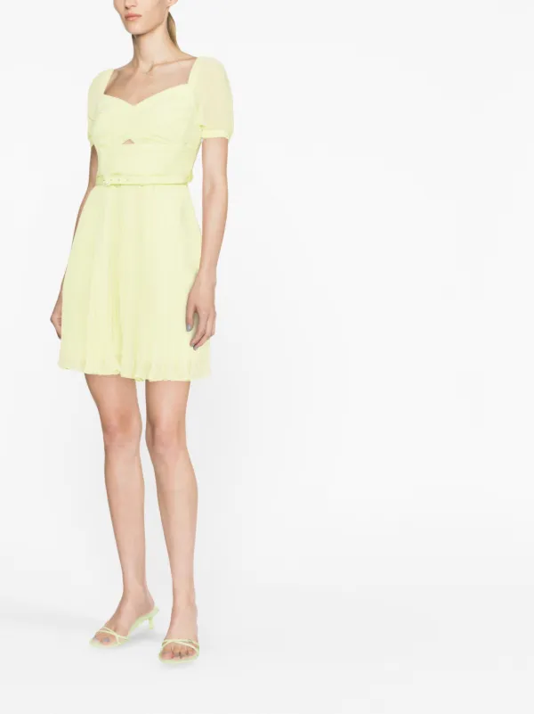 sachin and babi light blue dress Wholesale Pleated Chiffon Cape Shift Mini Dress for your store