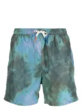 Altea tie-dye effect drawstring shorts - Green