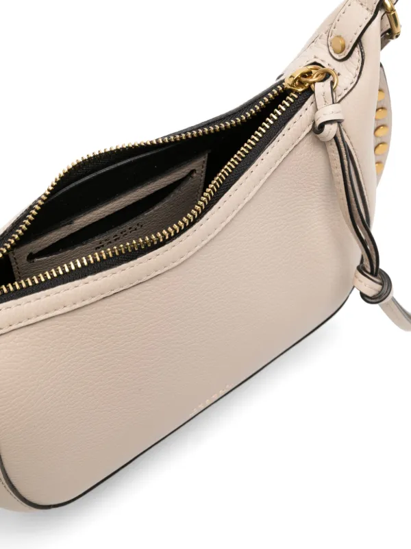 ISABEL MARANT Oskan Moon Leather Shoulder Bag | Neutrals