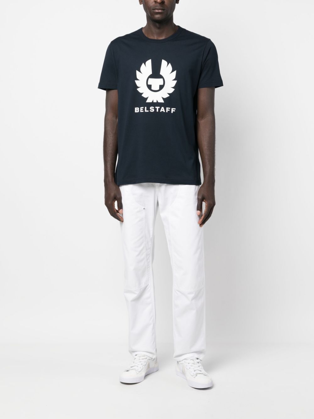 Belstaff T-shirt met logoprint - Blauw