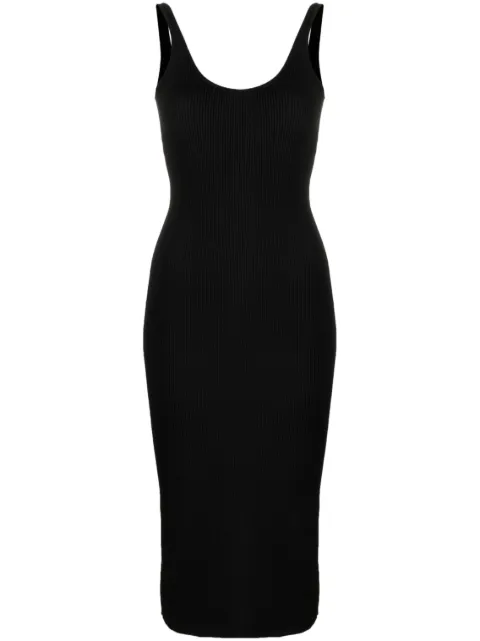 GCDS vestido tejido con detalle de cadena y espalda abierta