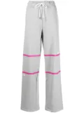 GCDS logo-print drawstring-waistband track pants - Grey