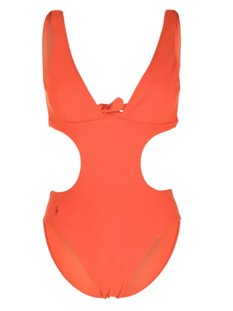 Polo Ralph Lauren embroidered-logo one-piece swimsuit
