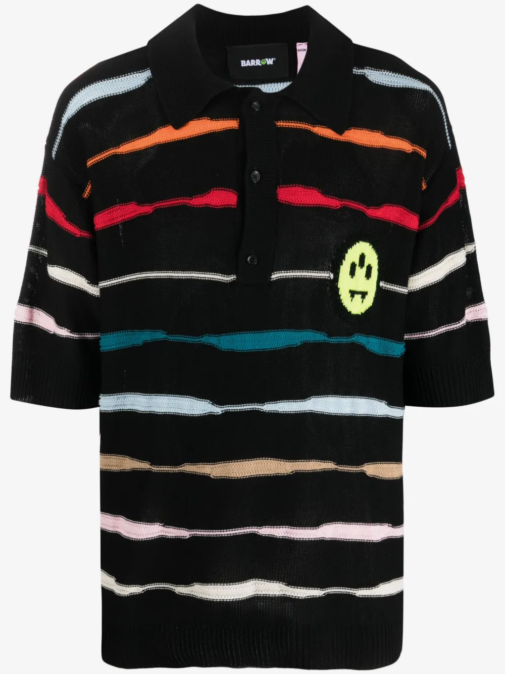 BARROW playera tipo polo tejida | negro | Image 1
