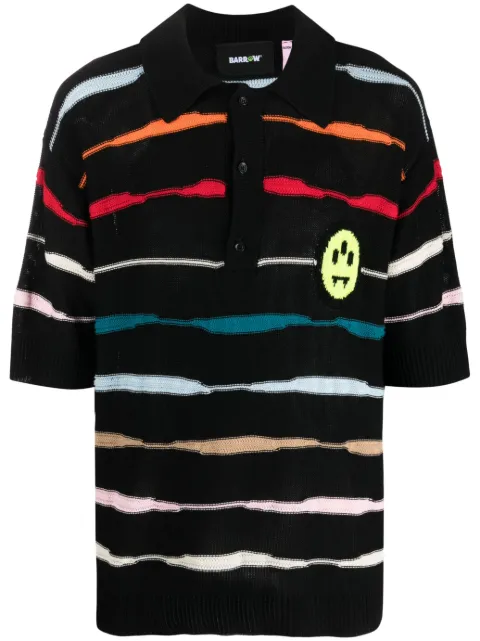 BARROW playera tipo polo tejida