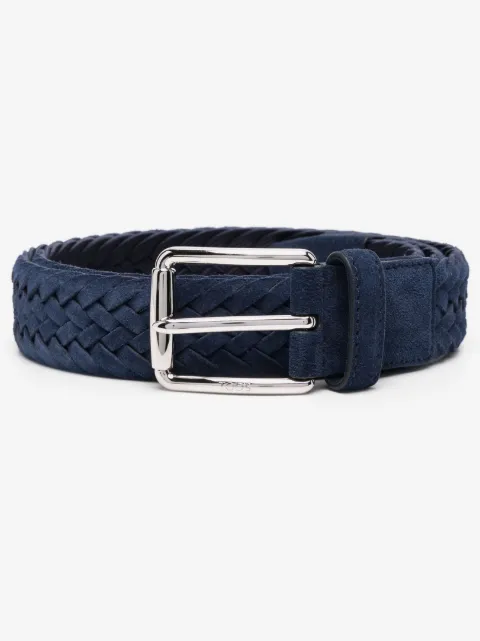 Tod's logo-engraved braided belt