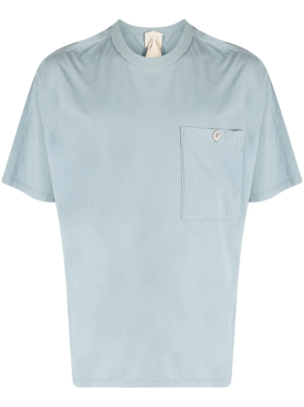 Ten C Logo Patch Crewneck T-shirt In Blau