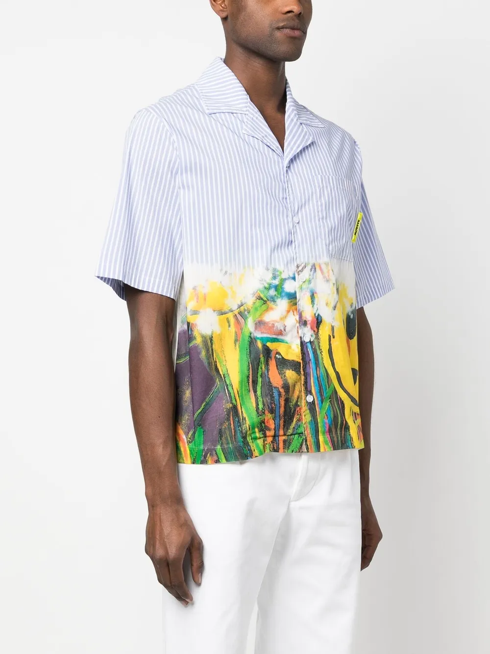 Barrow Alien-graphic-print Shirt In Blue