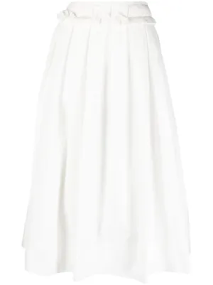 White cotton deals skirt