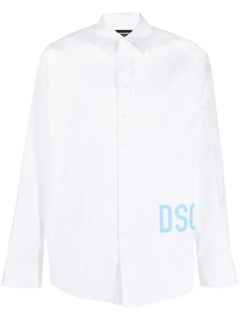 DSQUARED2 camisa con logo estampado