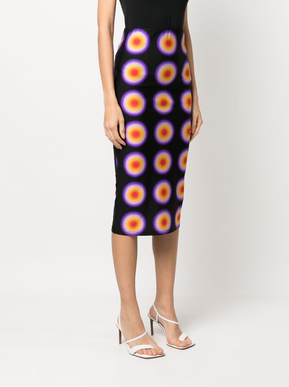 Shop Sportmax High-waisted Pencil Skirt In Black