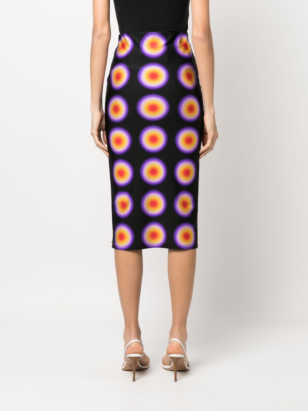 Shop Sportmax High-waisted Pencil Skirt In Black