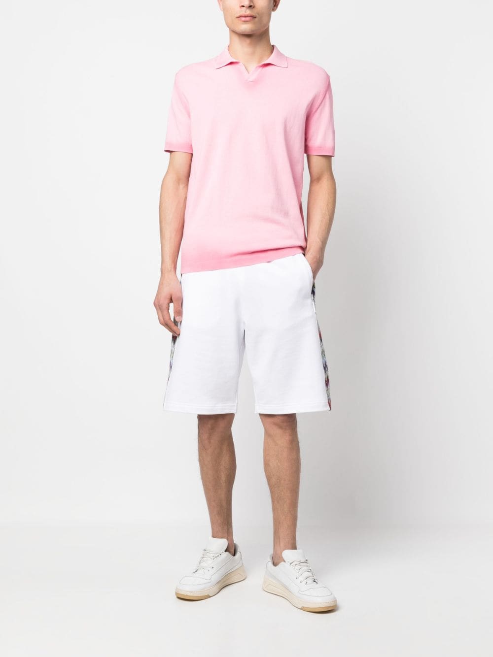 DONDUP Poloshirt met geborduurd logo - Roze