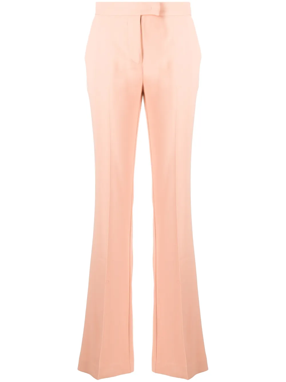 Twinset Pleated Flared Trousers In Orange
