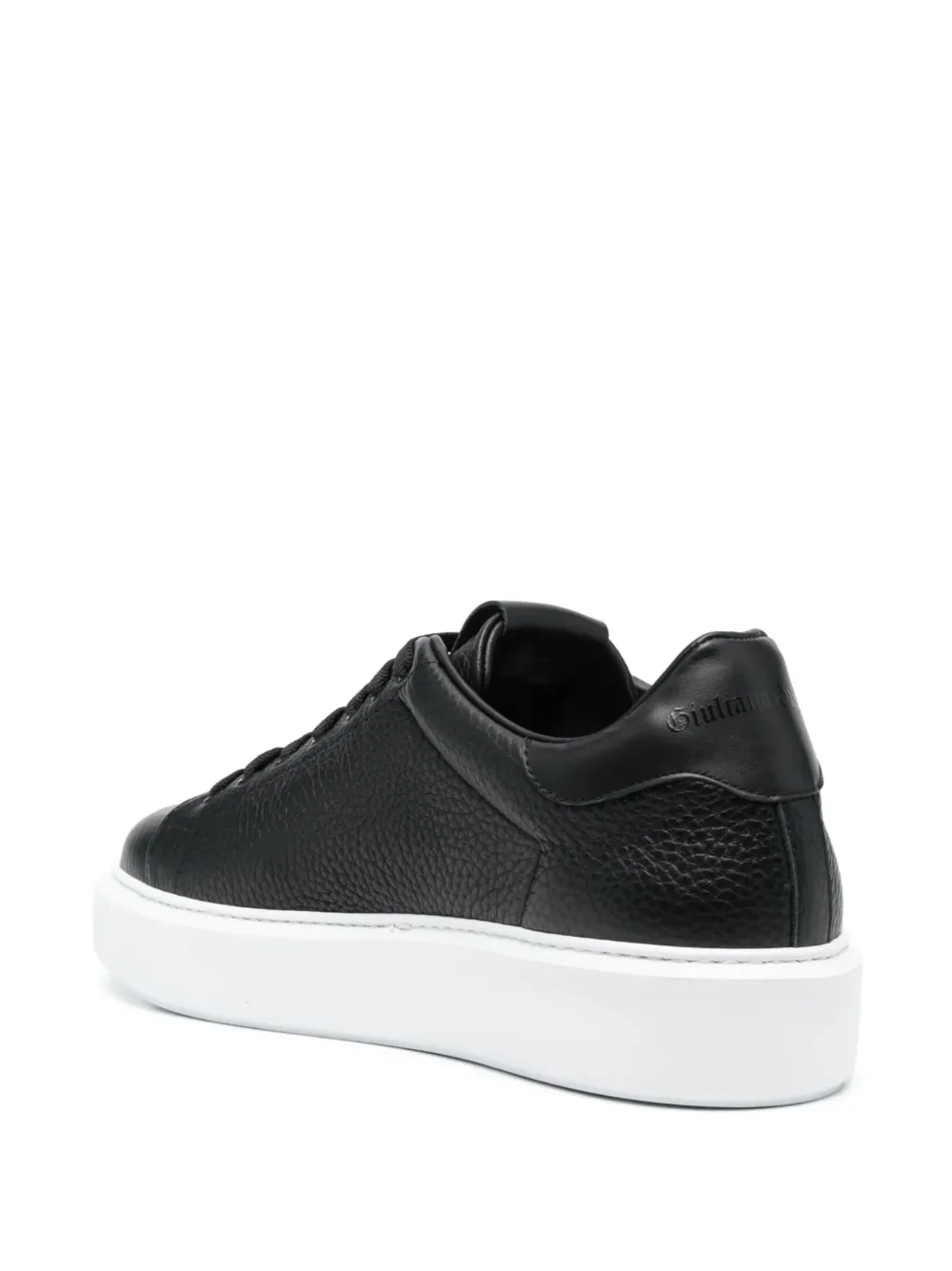 Giuliano Galiano Leren sneakers BLACK WHITE