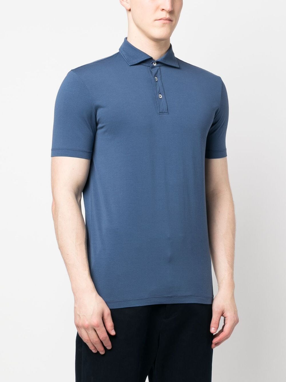 Shop Altea Short-sleeve Polo Shirt In Blue