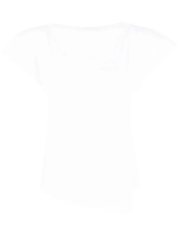Isabel Marant Sebani Padded Asymmetric T-shirt in White