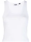 GCDS sleeveless jersey-knit top - White