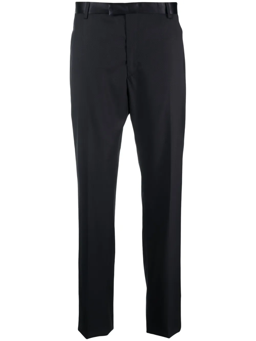 Tonello satin-finish detail tailored trousers | Blue | Image 1